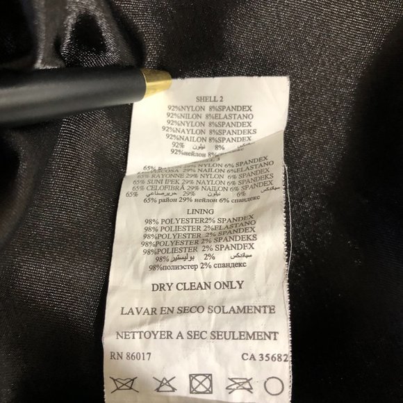 NEW BEBE Classic Black & Turquoise Blue Color block Silky Satin Stylish DRESS S - Picture 13 of 13